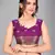 Purple woven silk saree with blouse