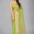 Light green woven silk saree with blouse