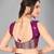 Purple woven silk saree with blouse