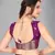 Purple woven silk saree with blouse