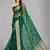 Green woven silk saree with blouse