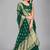 Green woven silk saree with blouse