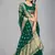 Green woven silk saree with blouse