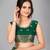 Green woven silk saree with blouse