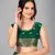 Green woven silk saree with blouse