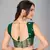 Green woven silk saree with blouse