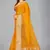 Mustard woven silk saree with blouse