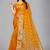 Yellow woven silk saree with blouse