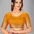 Mustard woven silk saree with blouse