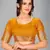 Mustard woven silk saree with blouse
