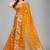 Yellow woven silk saree with blouse