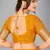 Mustard woven silk saree with blouse