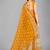 Yellow woven silk saree with blouse