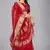 Red woven silk saree with blouse