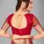 Red woven silk saree with blouse