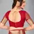 Red woven silk saree with blouse