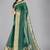 Green woven silk saree with blouse