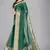 Green woven silk saree with blouse
