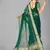Green woven silk saree with blouse