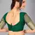 Green woven silk saree with blouse
