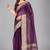 Purple woven silk saree with blouse