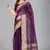 Purple woven silk saree with blouse