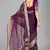 Purple woven silk saree with blouse