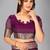 Purple woven silk saree with blouse
