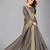Grey plain silk saree with blouse
