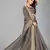 Grey plain silk saree with blouse