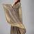 Grey plain silk saree with blouse