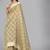 Beige woven silk saree with blouse