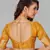Mustard plain silk saree with blouse