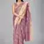 Purple woven silk saree with blouse
