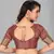 Maroon plain silk saree with blouse
