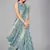 Light blue woven silk saree with blouse