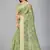 Light green woven silk saree with blouse