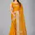 Mustard woven silk saree with blouse