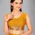 Mustard woven silk saree with blouse