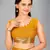 Mustard woven silk saree with blouse