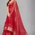 Red woven silk saree with blouse