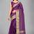 Purple woven silk saree with blouse