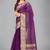 Purple woven silk saree with blouse