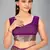 Purple woven silk saree with blouse