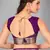 Purple woven silk saree with blouse