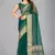 Green woven silk saree with blouse