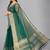 Green woven silk saree with blouse