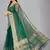 Green woven silk saree with blouse