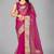 Pink woven silk saree with blouse