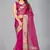 Pink woven silk saree with blouse